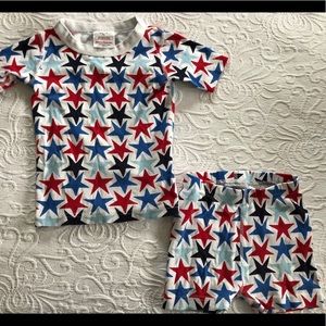 Hanna Anderson boys short set pajamas